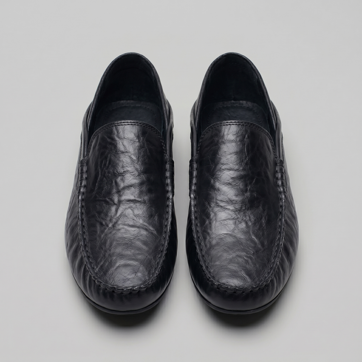 Men's Leather Loafer – Fold-Down Heel Travel Design