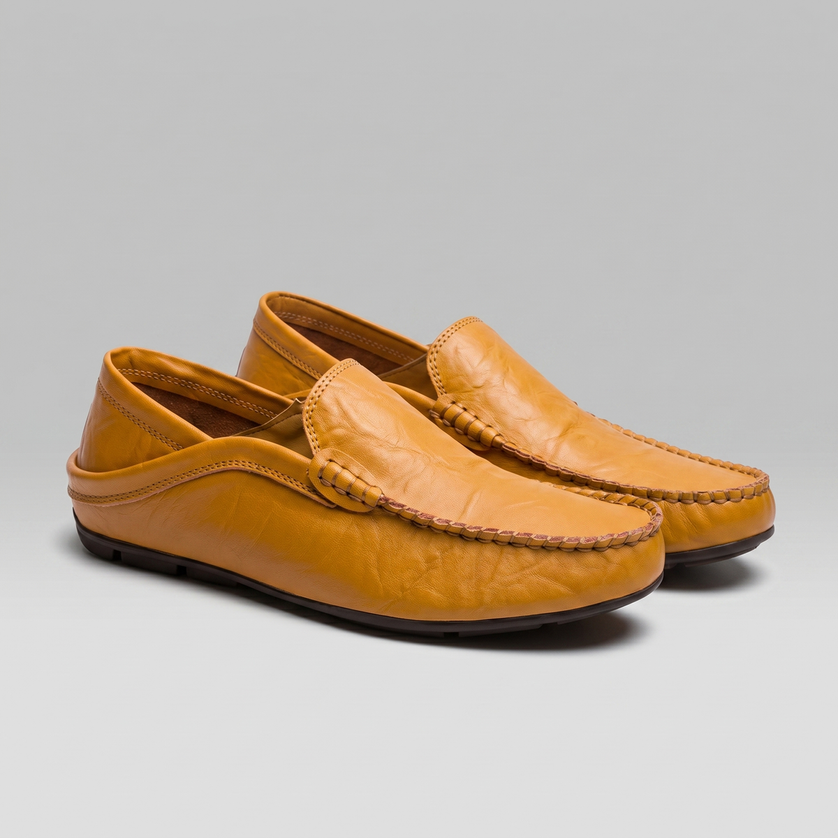 Men's Leather Loafer – Fold-Down Heel Travel Design