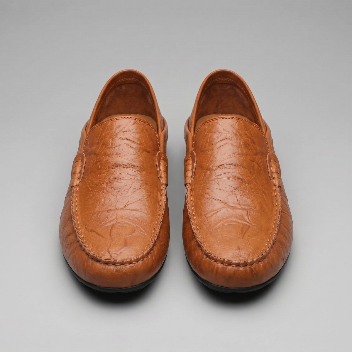 Men's Leather Loafer – Fold-Down Heel Travel Design