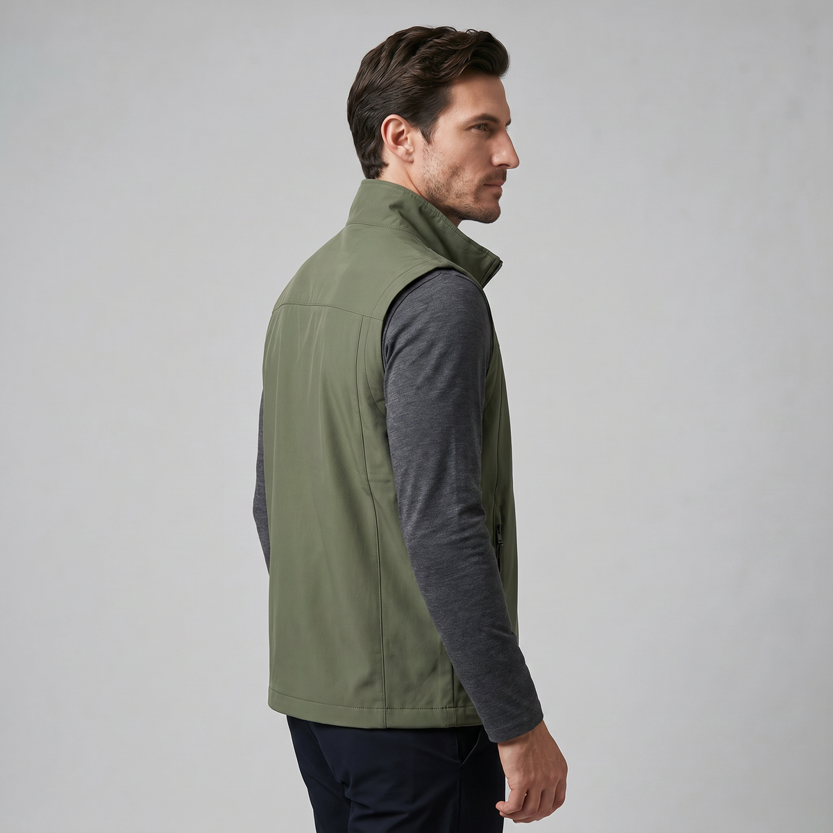 Men's Lightweight Utility Vest – Zip Pocket Design