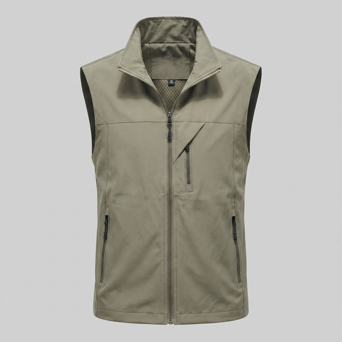 Men's Lightweight Utility Vest – Zip Pocket Design