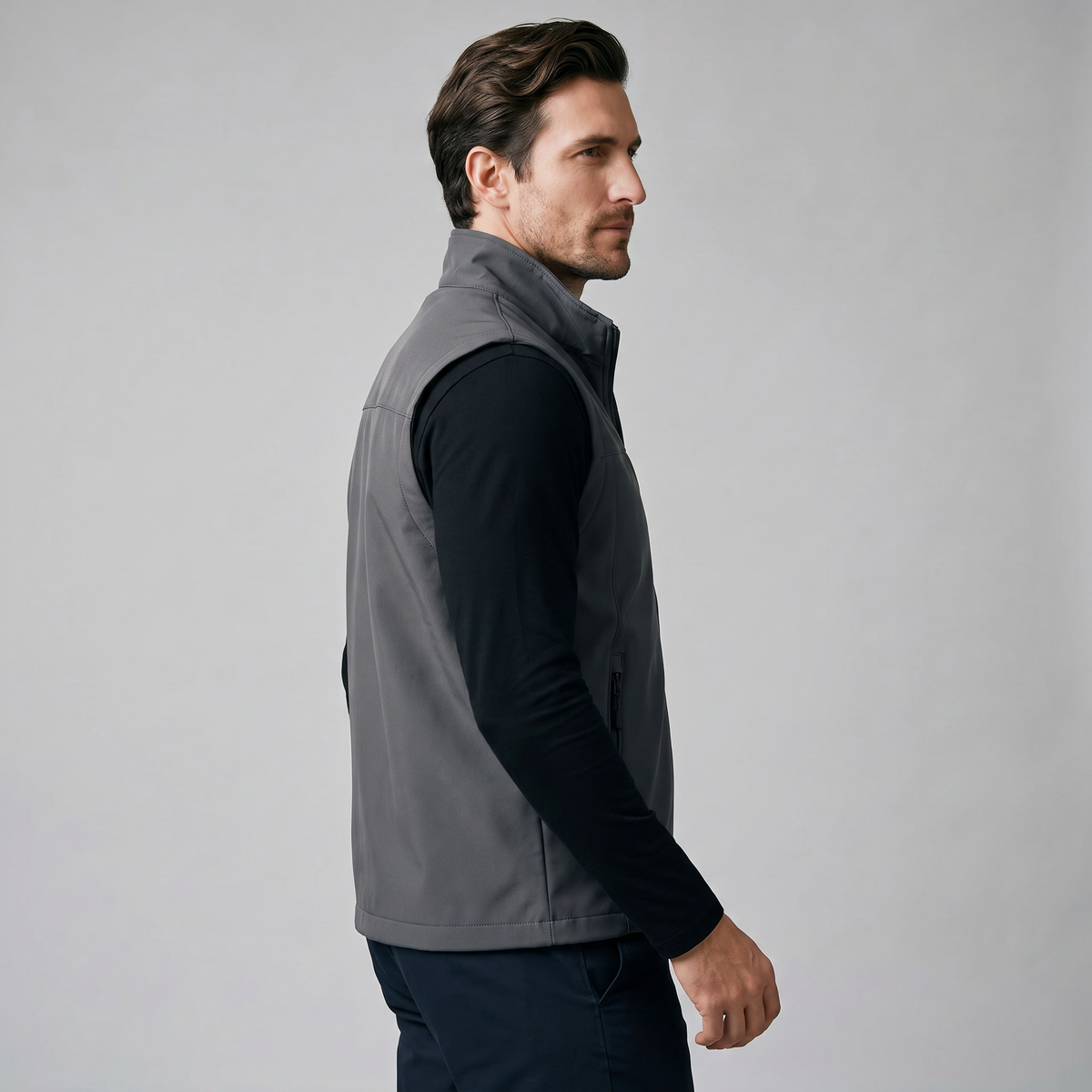 Men's Lightweight Utility Vest – Zip Pocket Design