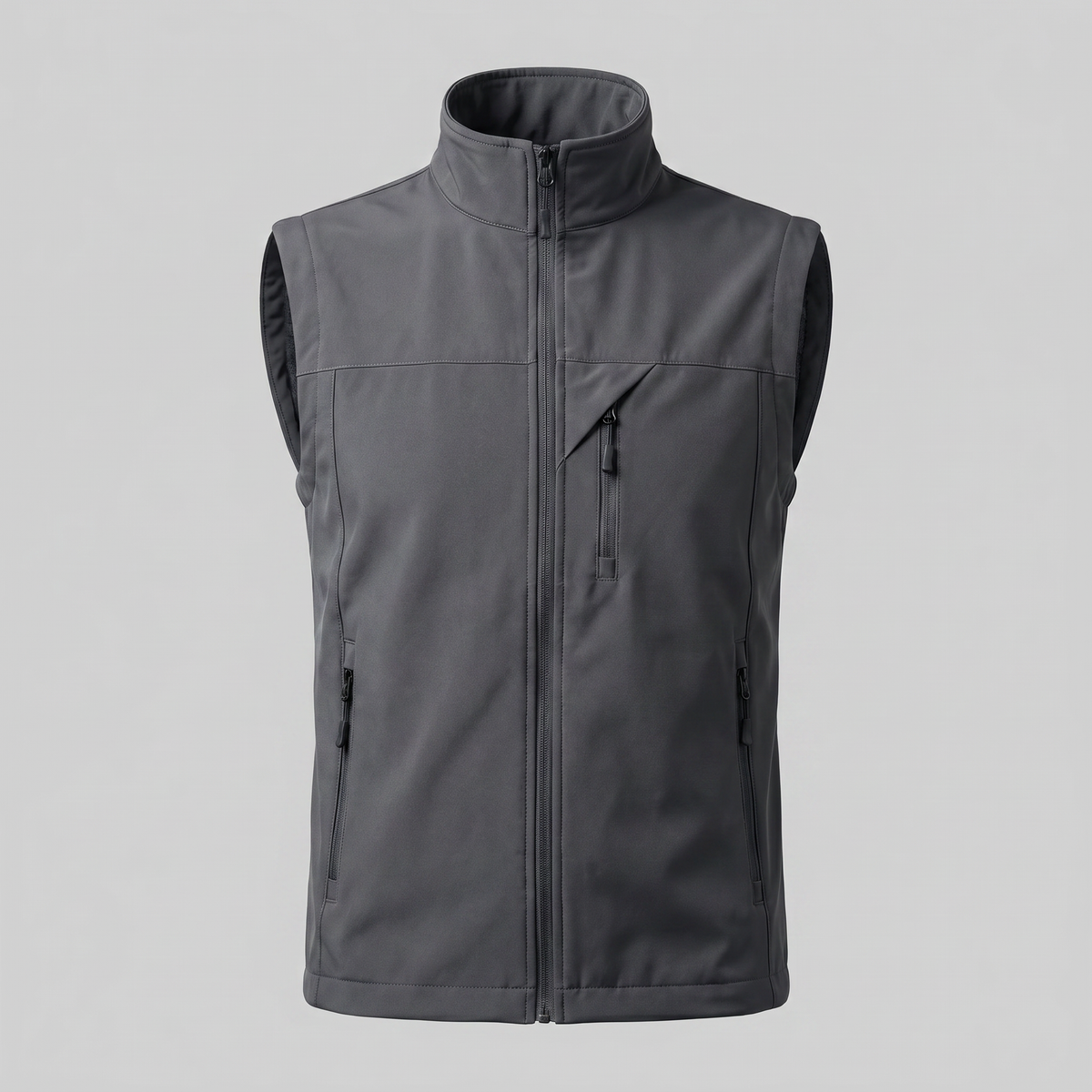 Men's Lightweight Utility Vest – Zip Pocket Design