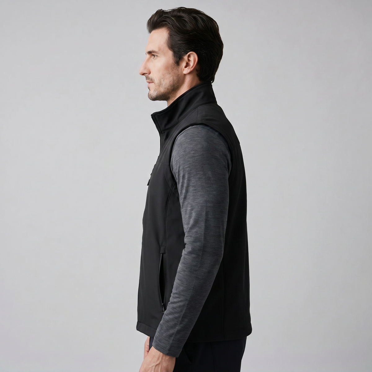Men's Lightweight Utility Vest – Zip Pocket Design