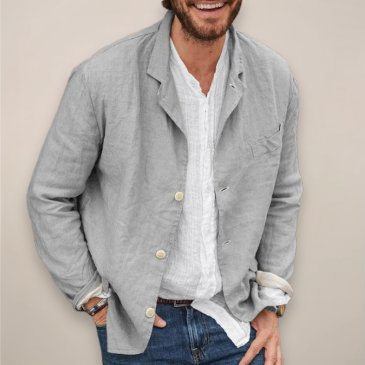 Men's Blazer – Relaxed Notch Lapel Fit