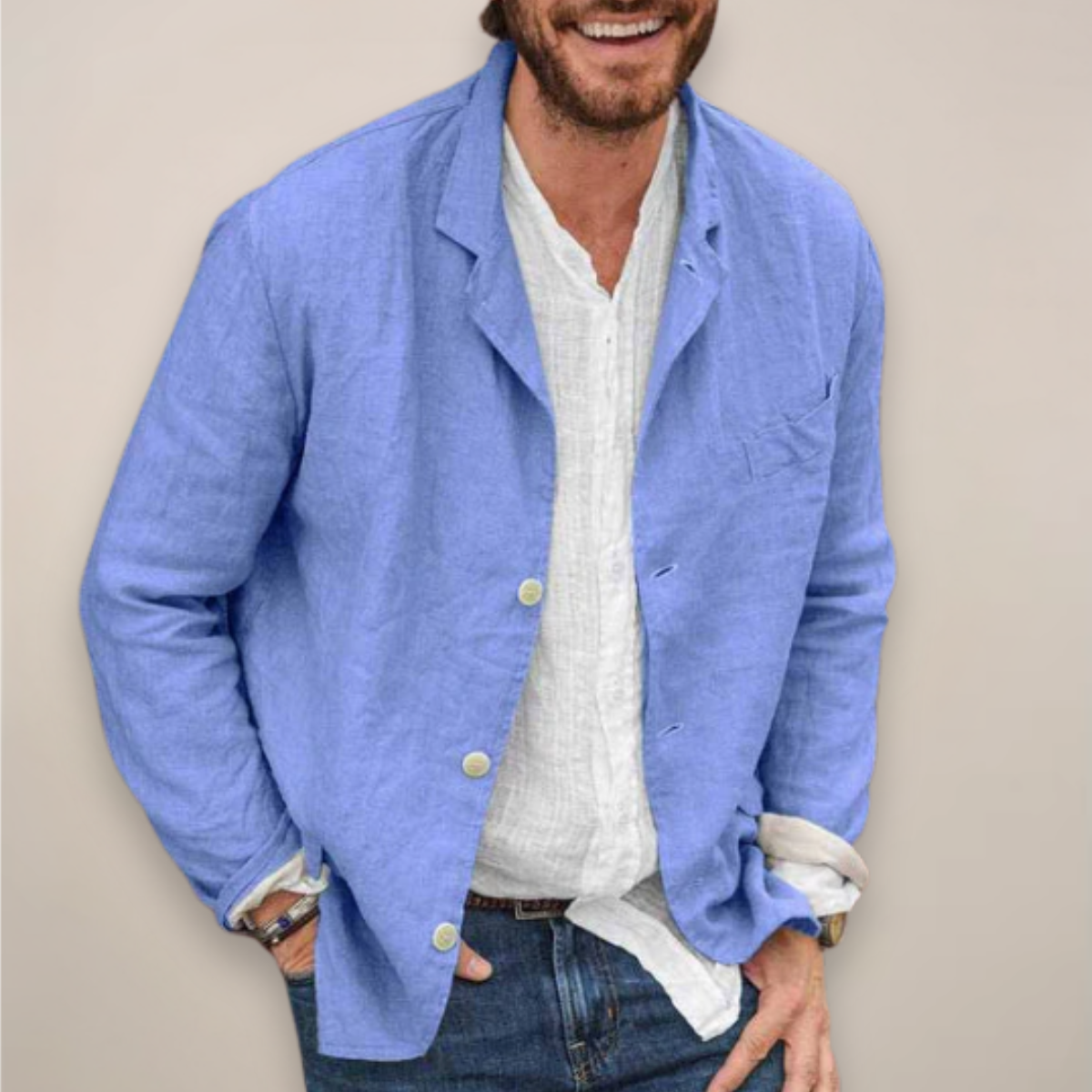 Men's Blazer – Relaxed Notch Lapel Fit