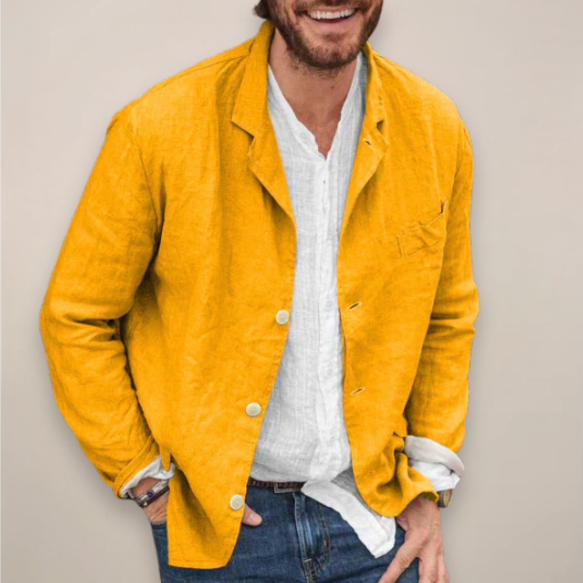 Men's Blazer – Relaxed Notch Lapel Fit