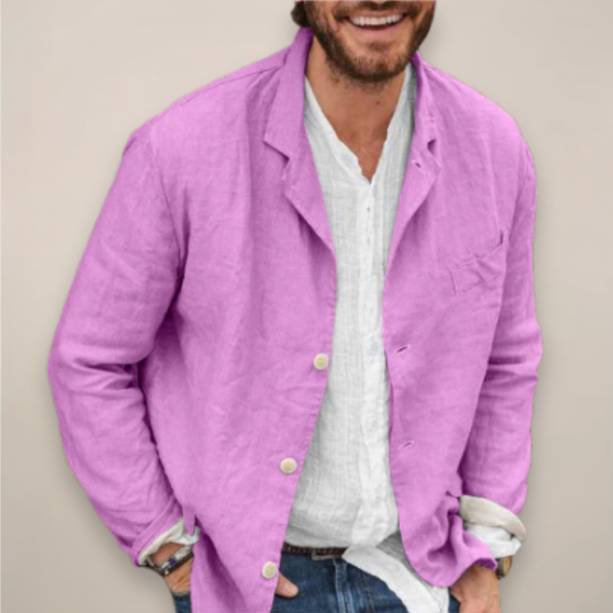 Men's Blazer – Relaxed Notch Lapel Fit