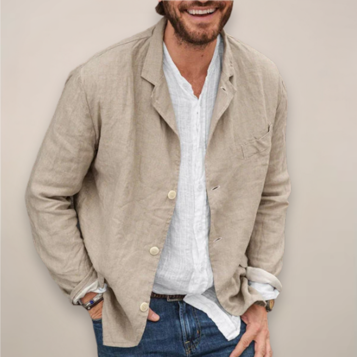 Men's Blazer – Relaxed Notch Lapel Fit