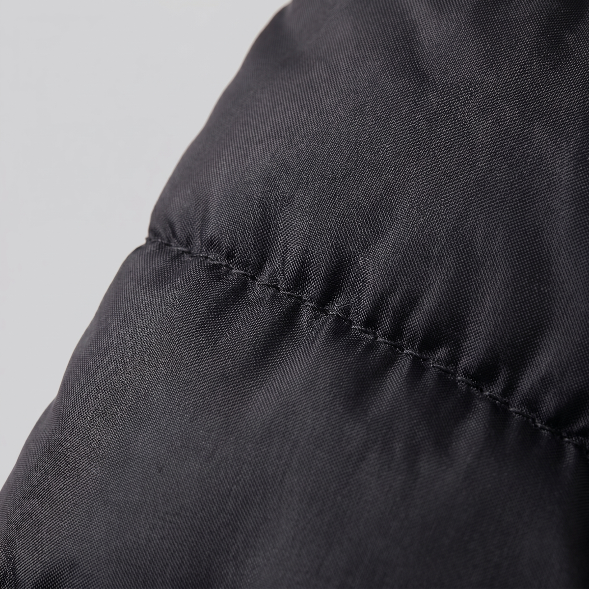 Men's Hybrid Hooded Jacket – Quilted Front, Rib-Knit Sleeves