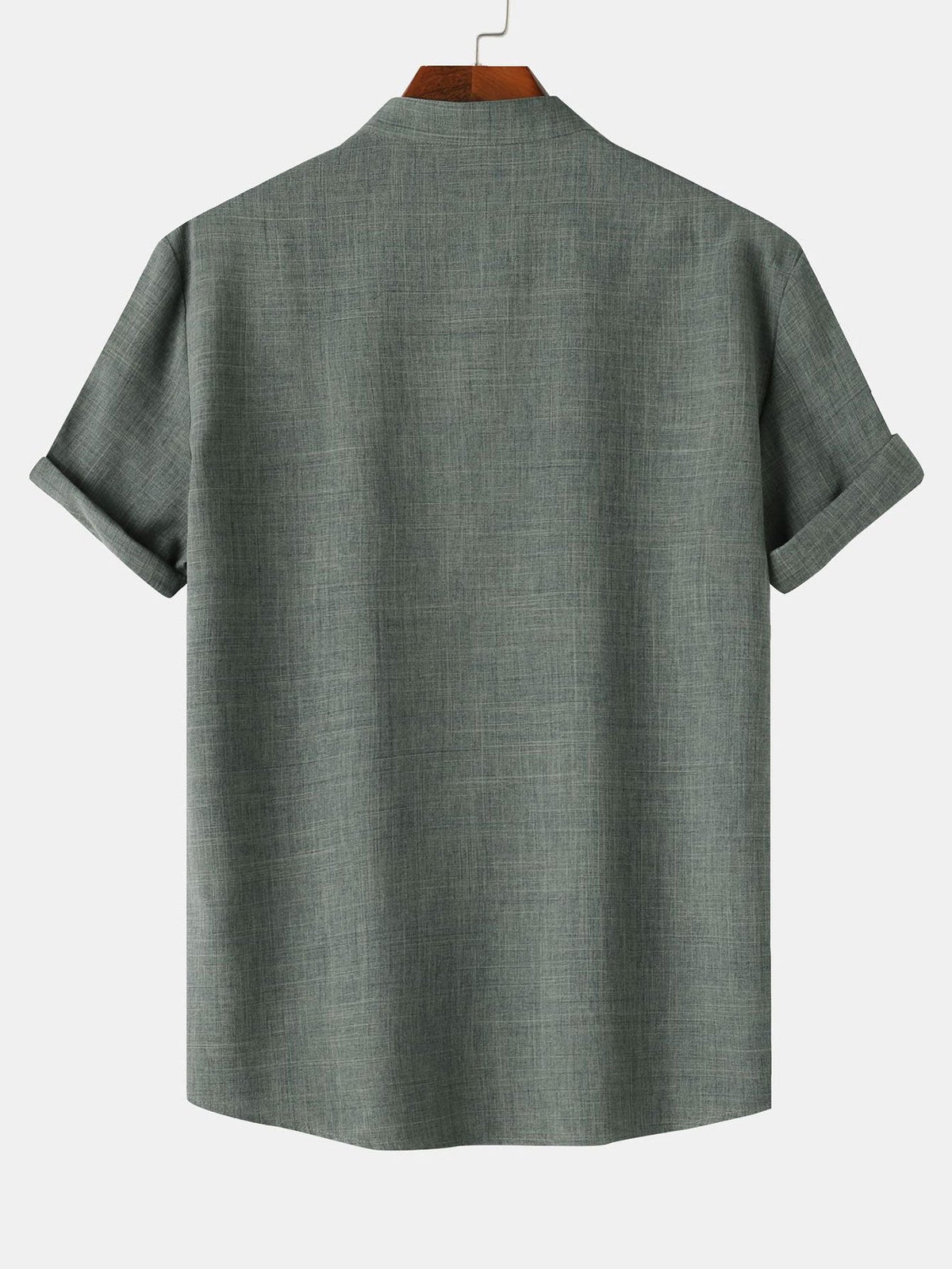 Men's Short Sleeve Henley Shirt – Regular Relaxed Fit