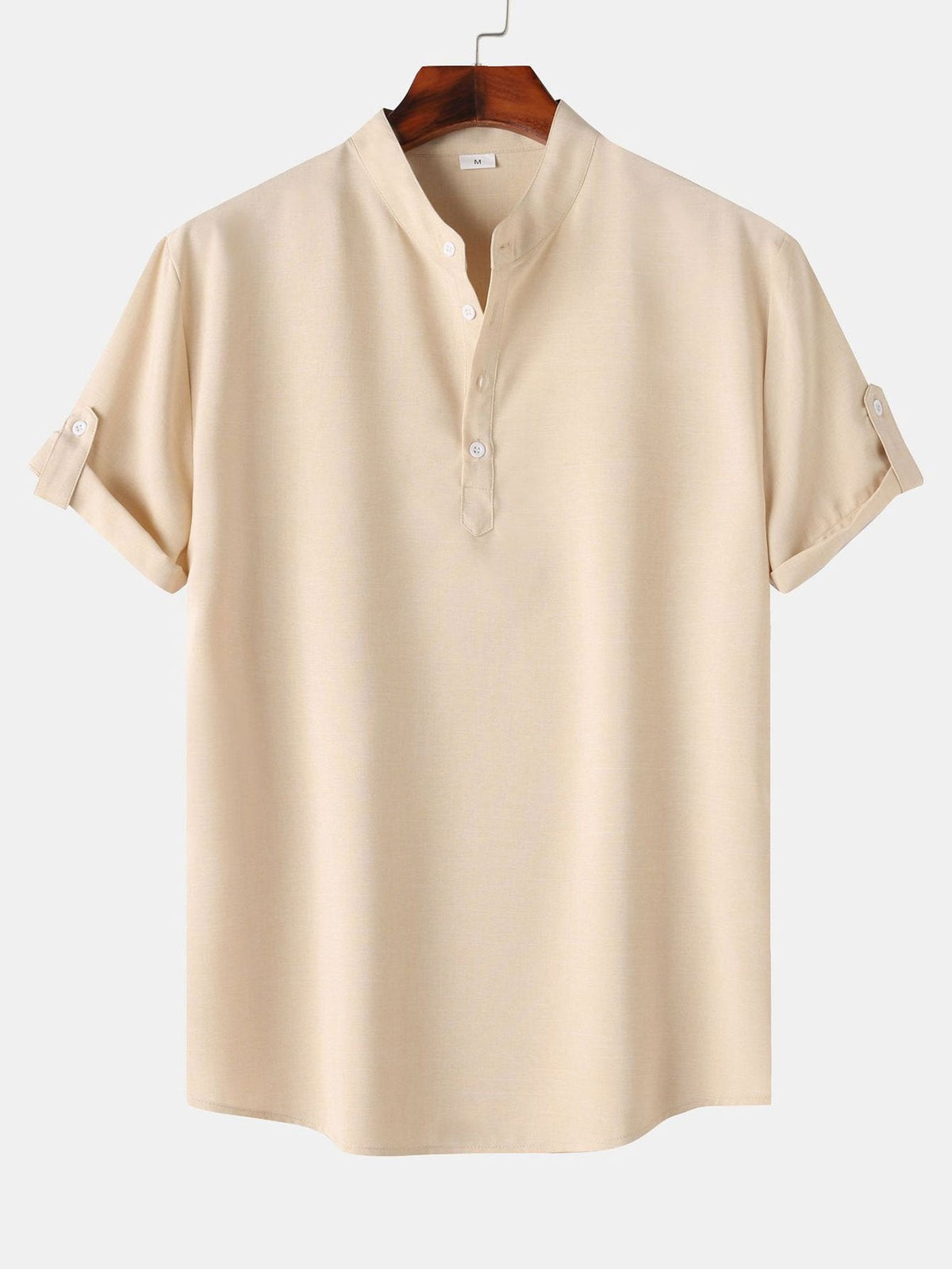 Men's Short Sleeve Henley Shirt – Regular Relaxed Fit