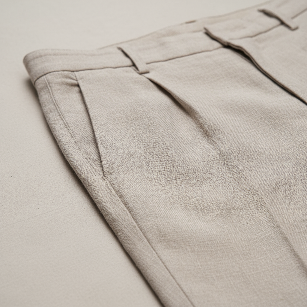 Men's Linen-Cotton Pants – Straight Relaxed Fit