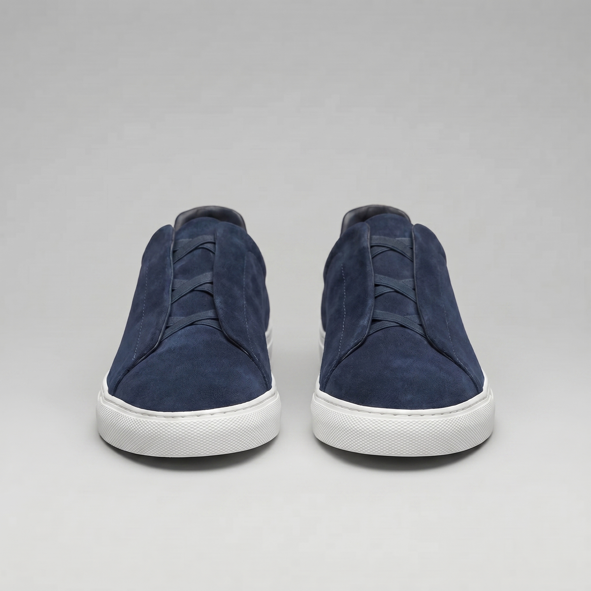 Men's Slip-On Sneaker – Suede-Look Cross Strap