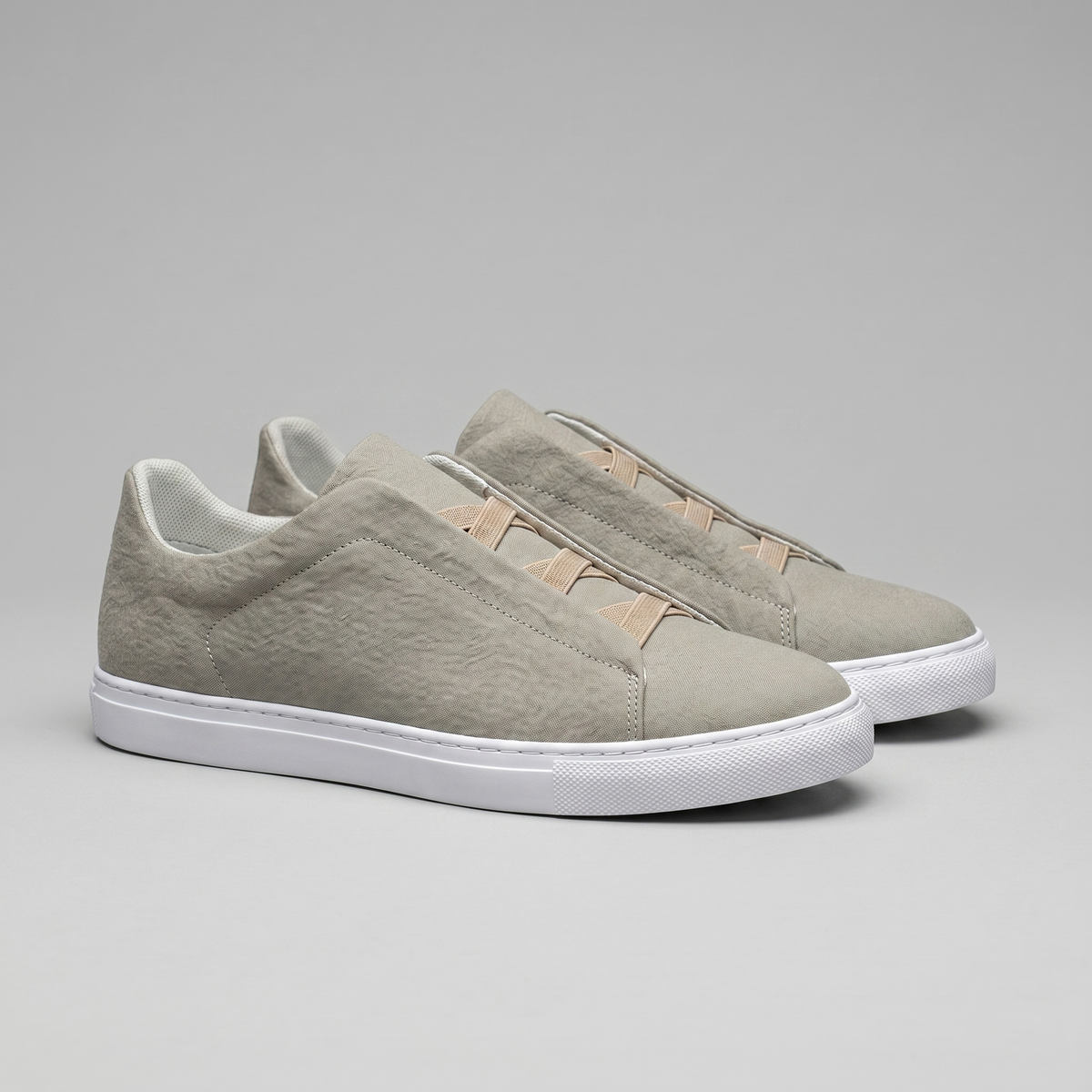 Men's Slip-On Sneaker – Suede-Look Cross Strap