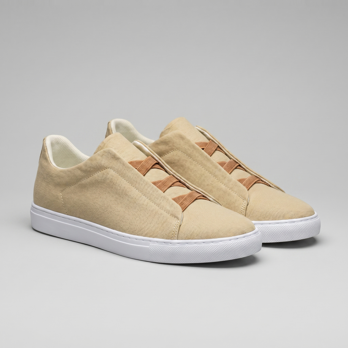 Men's Slip-On Sneaker – Suede-Look Cross Strap