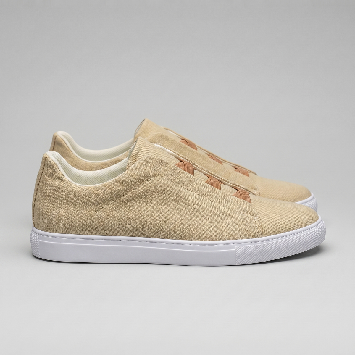 Men's Slip-On Sneaker – Suede-Look Cross Strap