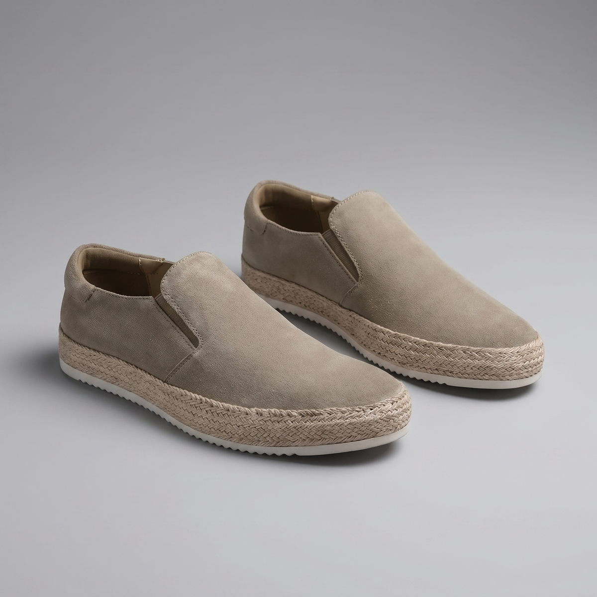 Men's Suede Loafer – Slip-On Round Toe