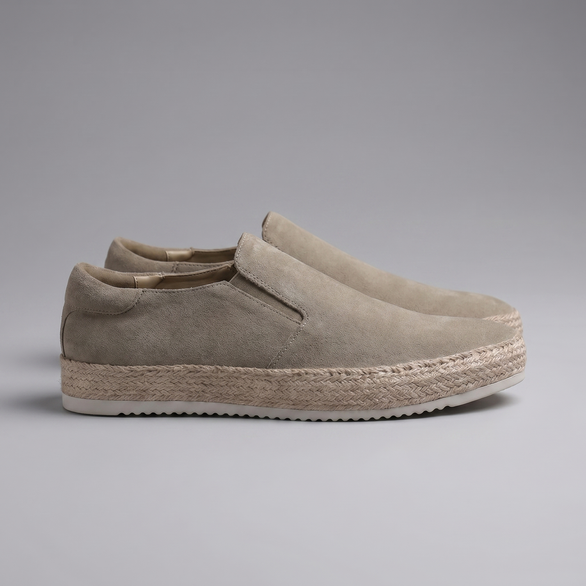 Men's Suede Loafer – Slip-On Round Toe