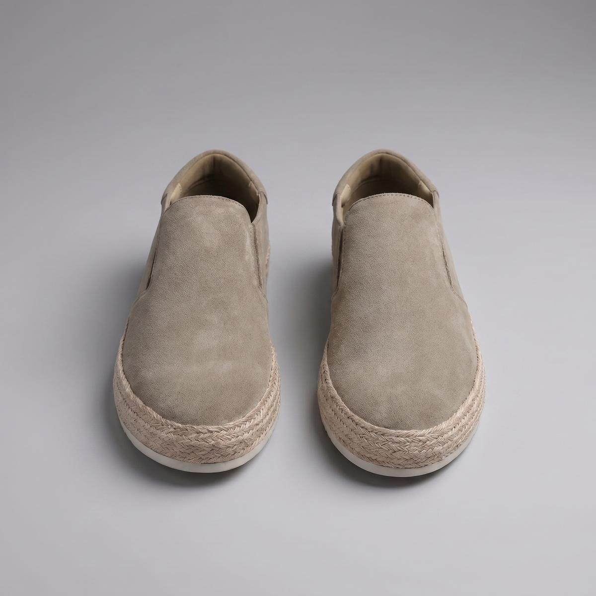 Men's Suede Loafer – Slip-On Round Toe