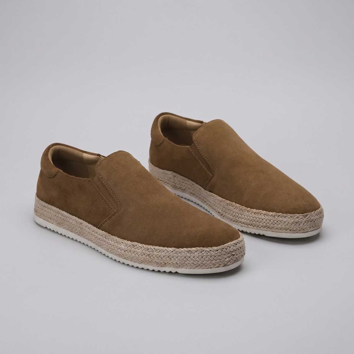 Men's Suede Loafer – Slip-On Round Toe