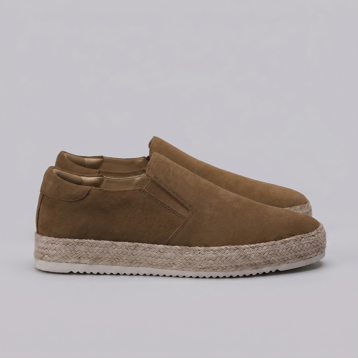 Men's Suede Loafer – Slip-On Round Toe