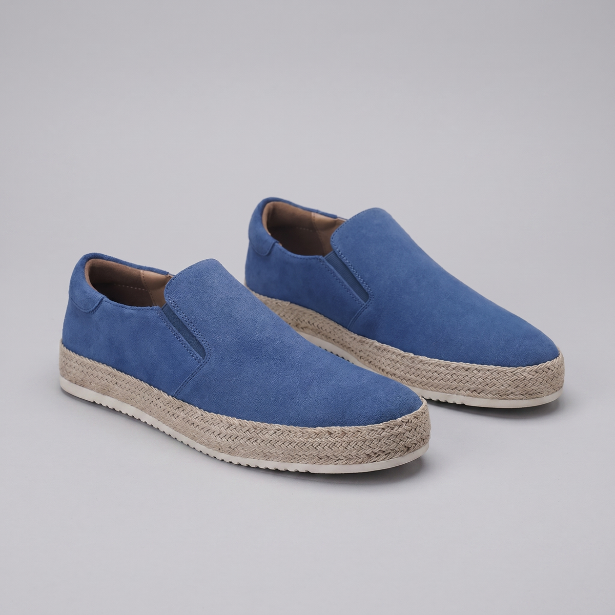 Men's Suede Loafer – Slip-On Round Toe