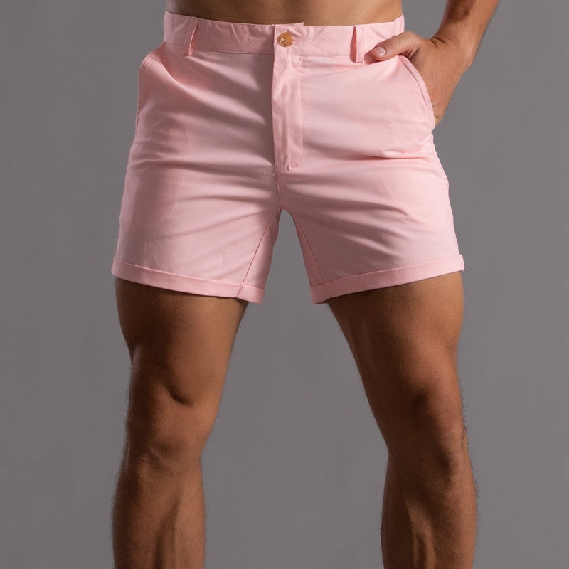Men's Chino Shorts – Tailored Turn-Up Hem