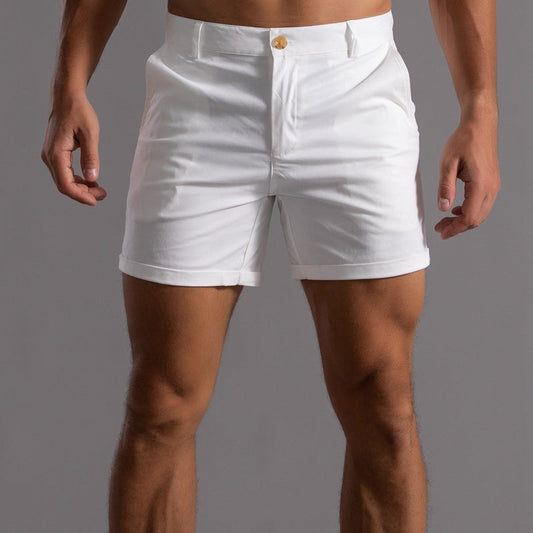 Men's Chino Shorts – Tailored Turn-Up Hem