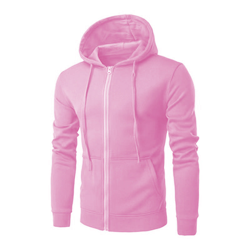 Men's Zip Hoodie – Slim Fit Fleece-Lined