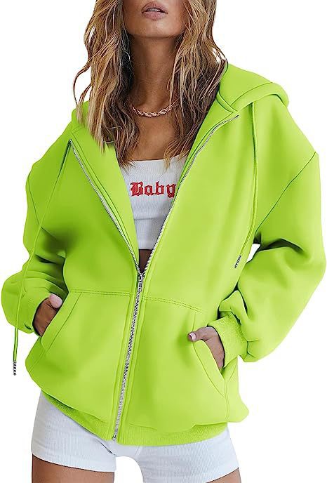 Women's Hoodie Jacket – Oversized Full Zip