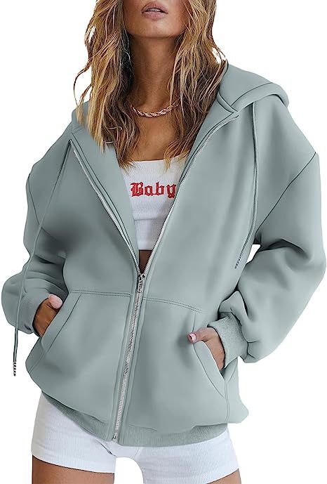 Women's Hoodie Jacket – Oversized Full Zip