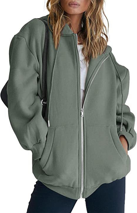 Women's Hoodie Jacket – Oversized Full Zip