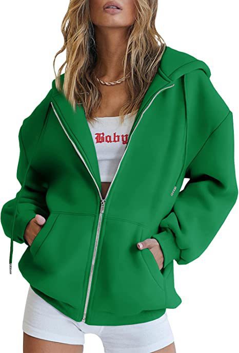 Women's Hoodie Jacket – Oversized Full Zip