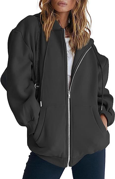 Women's Hoodie Jacket – Oversized Full Zip