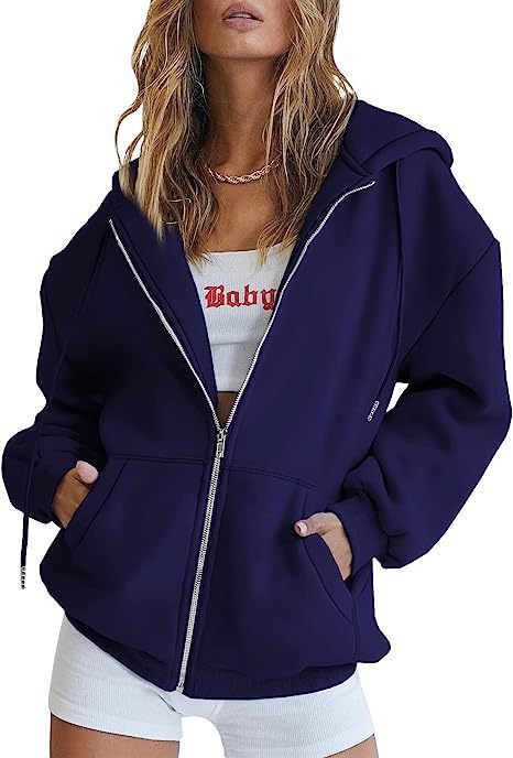 Women's Hoodie Jacket – Oversized Full Zip