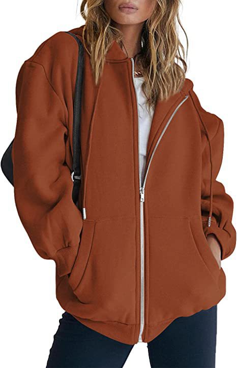 Women's Hoodie Jacket – Oversized Full Zip