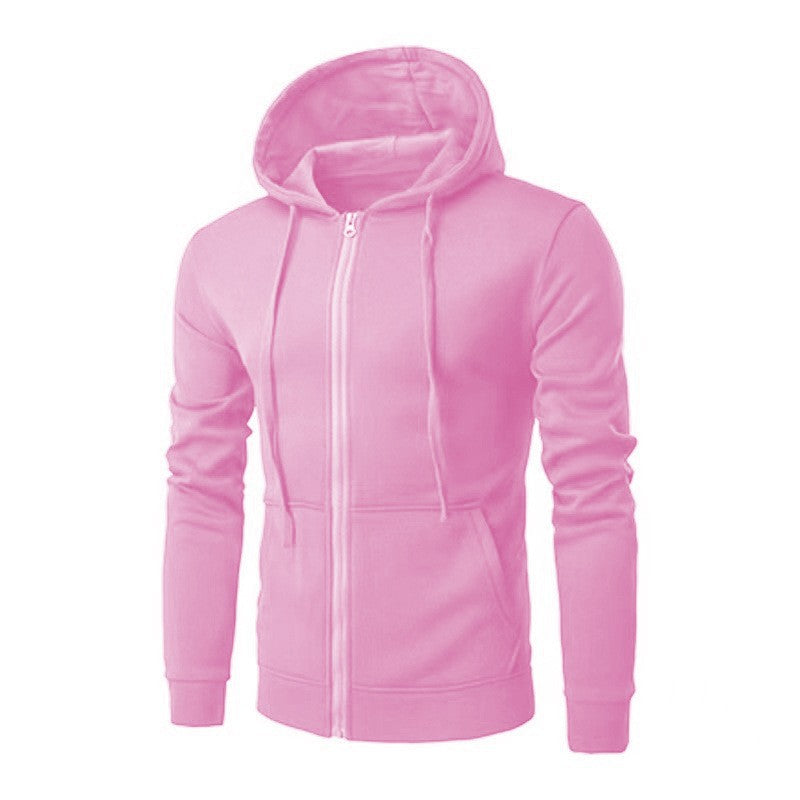 Men's Zip Hoodie – Slim Fit Fleece-Lined