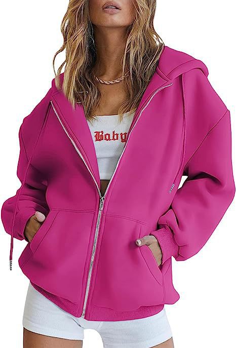 Women's Hoodie Jacket – Oversized Full Zip