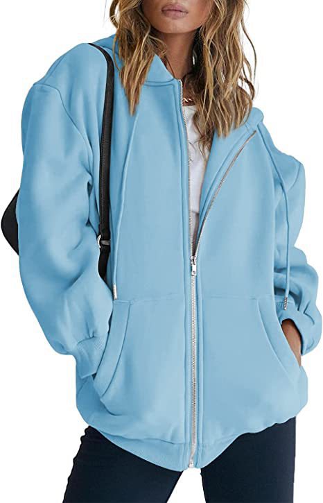 Women's Hoodie Jacket – Oversized Full Zip