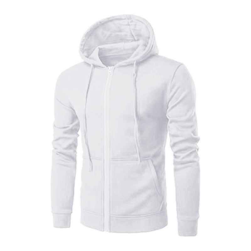 Men's Zip Hoodie – Slim Fit Fleece-Lined