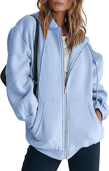 Women's Hoodie Jacket – Oversized Full Zip