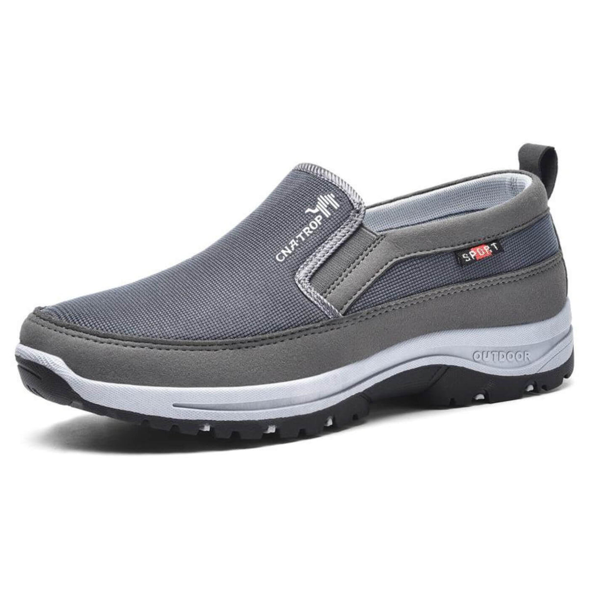 Men's Slip-On Walking Shoes – Mesh Upper, Arch Support