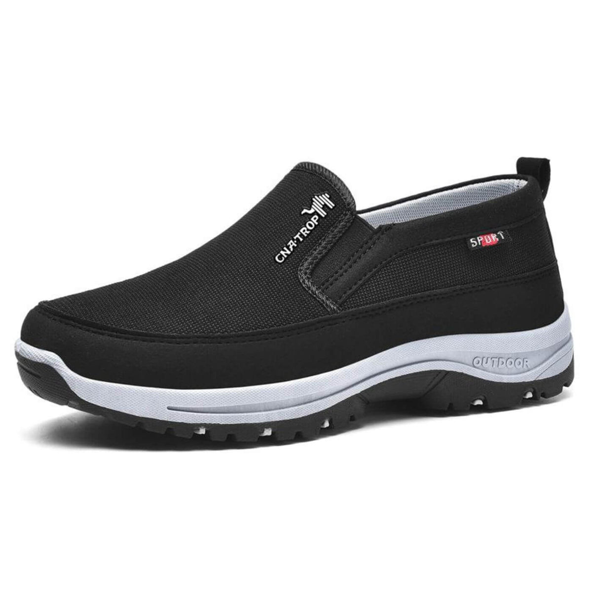 Men's Slip-On Walking Shoes – Mesh Upper, Arch Support