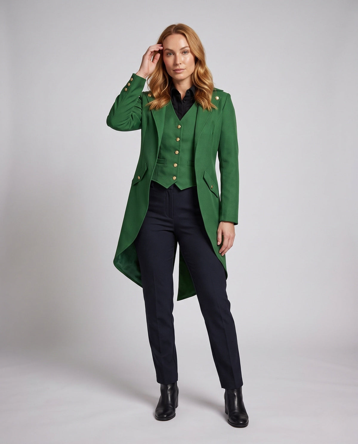 Women's Jacket – Asymmetrical Hem Vintage