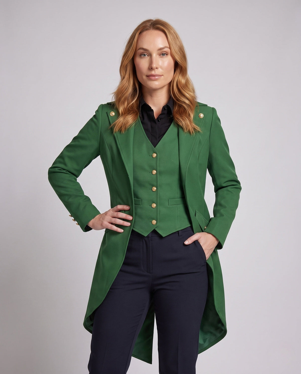 Women's Jacket – Asymmetrical Hem Vintage