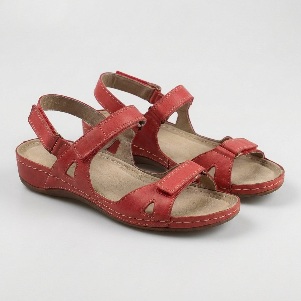 Women's Open-Toe Flat Sandal – Adjustable Multi-Strap