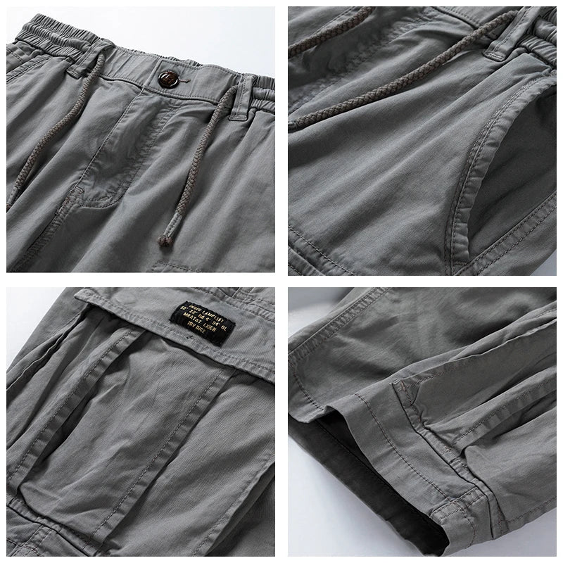 Men's Cotton Cargo Shorts – Relaxed Multi-Pocket Fit