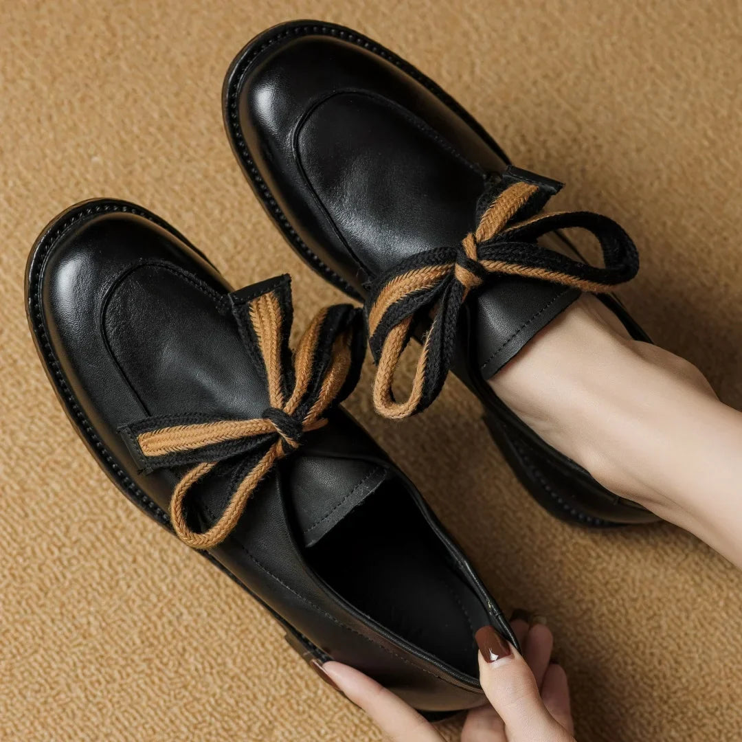 Women's Two-Tone Loafer – Woven Lace Overlay