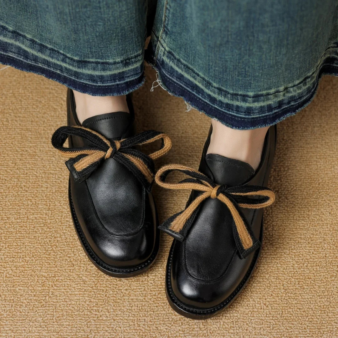 Women's Two-Tone Loafer – Woven Lace Overlay